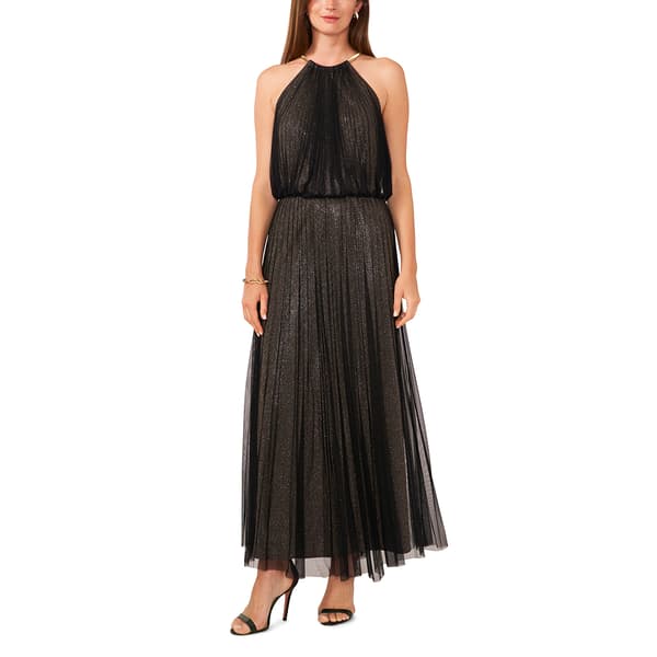 Womens MSK Sleeveless Halter Neck Blouson Maxi Dress - image 