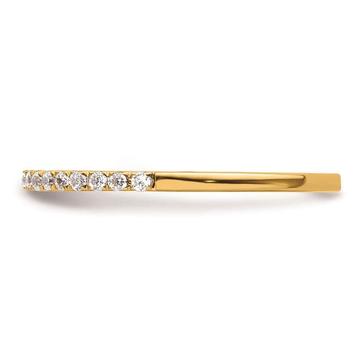 Pure Fire 14kt. Yellow Gold Lab Grown Diamond Wedding Band