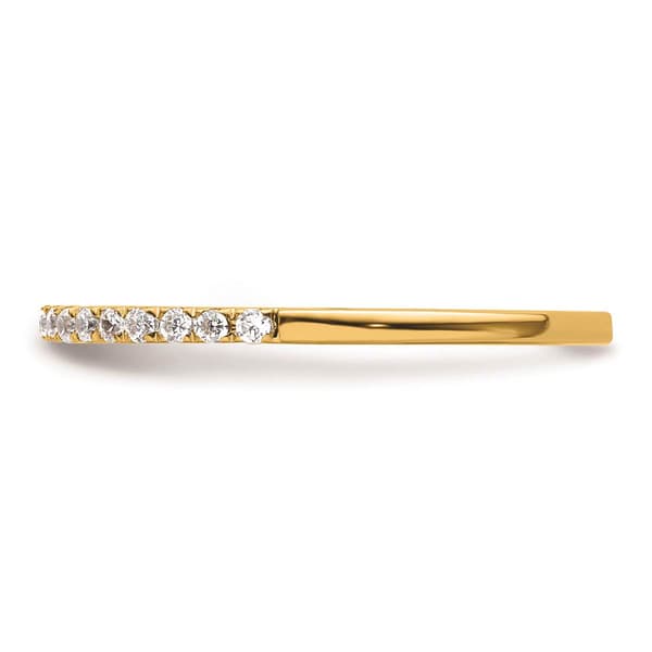 Pure Fire 14kt. Yellow Gold Lab Grown Diamond Wedding Band
