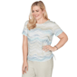 Womens Alfred Dunner Vintage Charm Wavy Stripe Blouse - image 3