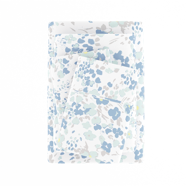 Soft Essentials 4pc. Ultra Soft Garden Farmhouse Violet Sheet Set