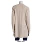 Petites 89th & Madison Recycled Poly Solid Cross Panel Cardigan - image 2