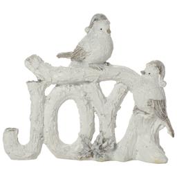 Resin JOY with Birds Tabletop Decor