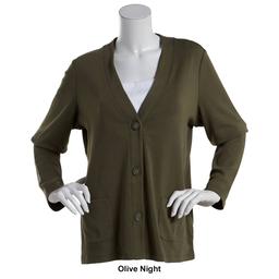 Womens Hasting & Smith Long Sleeve V Neck Cardigan
