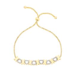 Gemstone by Gianni Argento X & Heart Adjustable Bracelet