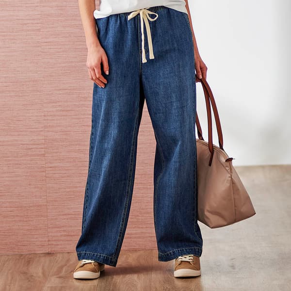 Plus Size Architect(R) Drawstring Denim Jeans with Elastic Waist - image 