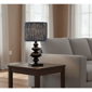 Adesso Samira Table Lamp with Soft Pleated Blue Fabric Shade - image 2