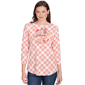 Plus Size Ruby Rd. Must Haves Ii Hello Autumn Plaid Knit Top - image 1