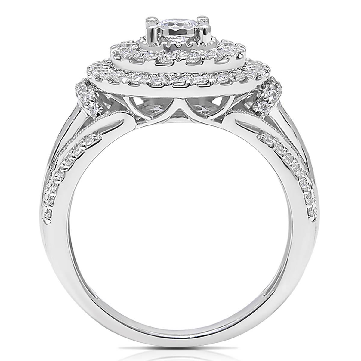 Diamond Classics™ White Gold 1ctw. Halo Bridal Ring
