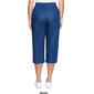 Plus Size Alfred Classics  Dunner Denim Pull On Capri Pants - image 2