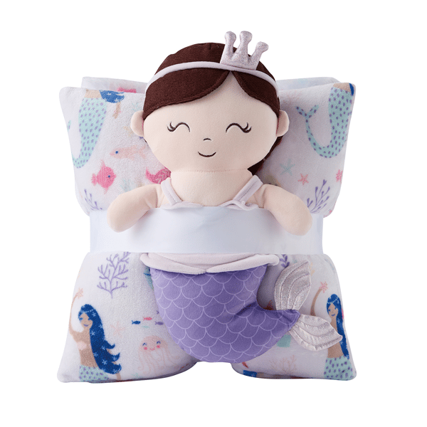 Olivia & Finn 3pc. Mermaid Throw and Decorative Pillow Set