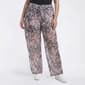 Juniors Plus Eye Candy Stretch Mesh Drawstring Pants with Shorts - image 1