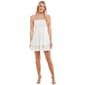 Juniors Crystal Doll Double Tier Mesh Tie Back Skater Dress - image 2