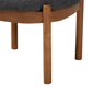 Baxton Studio Iliana Japandi Wood Ottoman Footstool - image 3