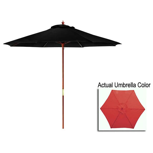 Northlight Seasonal 9ft. Patio Market Umbrella with Wood Pole - image 