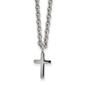 Mens Gentlemen's Classics&#40;tm&#41; Polished Silver Cross Necklace - image 1