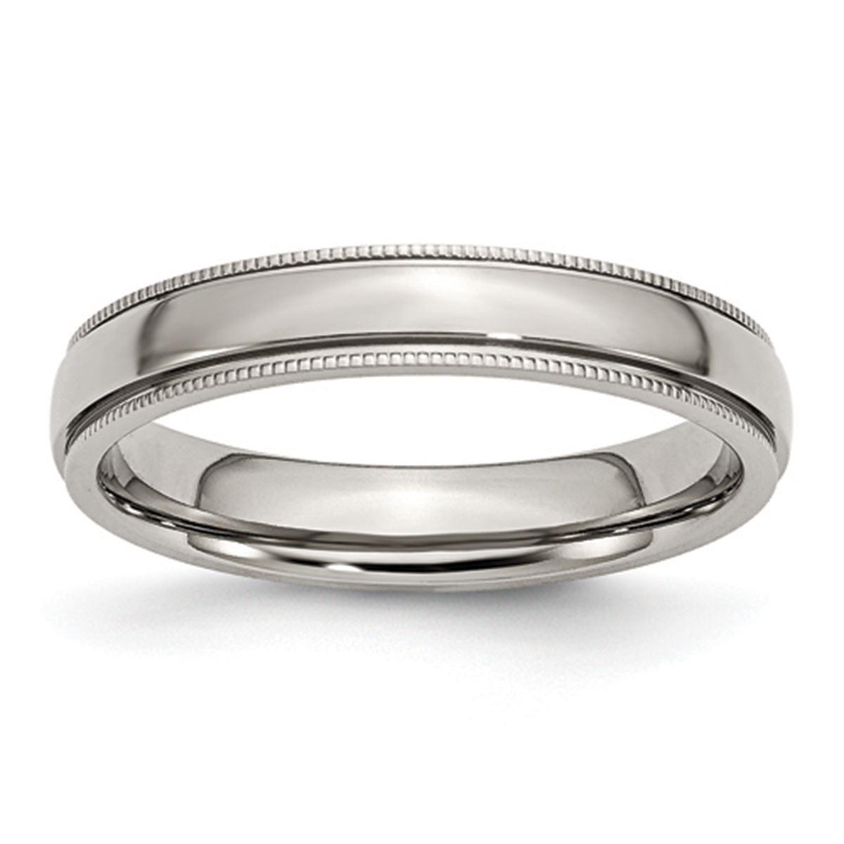 Mens Gentlemen’s Classics™ 4mm Grooved & Beaded Band