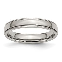 Mens Gentlemen's Classics(tm) 4mm Grooved & Beaded Band