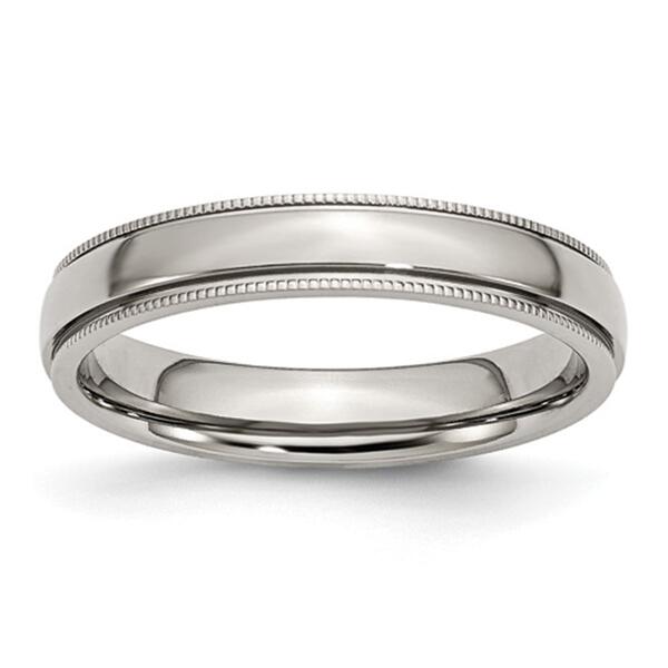 Mens Gentlemen's Classics&#40;tm&#41; 4mm Grooved & Beaded Band - image 