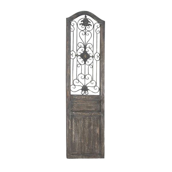 9th & Pike® Brown Rustic Distressed Arbor Gate Wall Decor