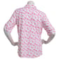 Plus Size Emily Daniels Elbow Sleeve Flamingos Henley Blouse - image 2