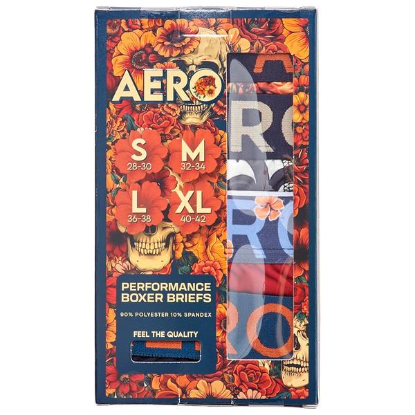 Mens Aeropostale 4pk. Flower Boxer Briefs