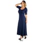 Plus Size 24/7 Comfort Apparel 3/4 Sleeves Maxi Dress - image 6