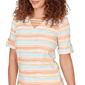 Womens Hearts of Palm Fun in the Sun Stripe Blouse - image 5