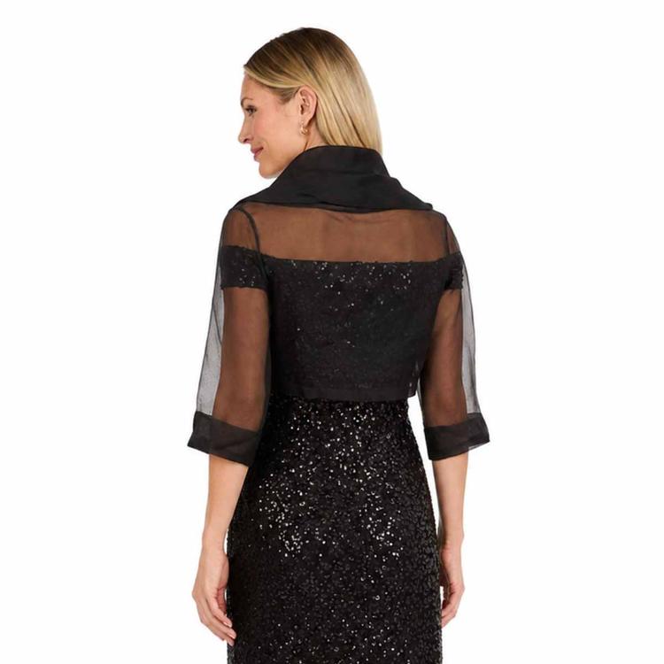 Womens R&M Richards Organza Tie Front Shrug