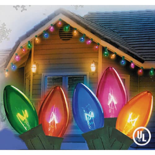 Transparent C9 Christmas Lights - Set of 25