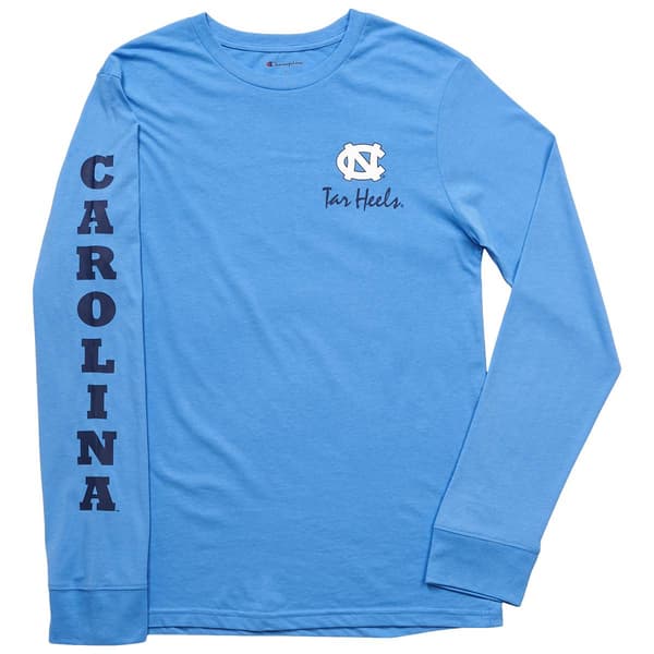 Mens Champion(R) UNC Long Sleeve Tee