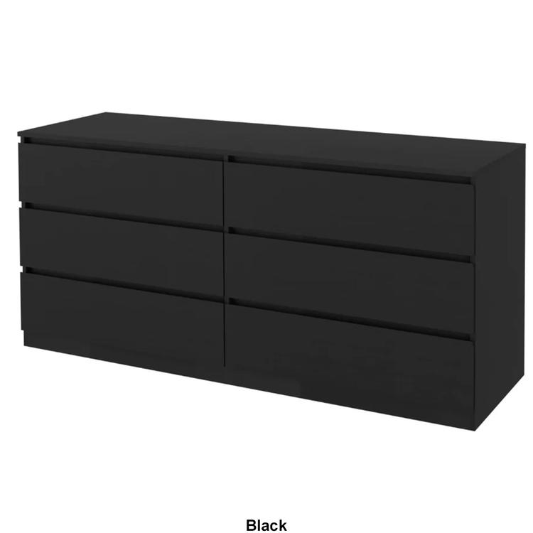 FM FURNITURE Seul 6-Drawer Double Dresser