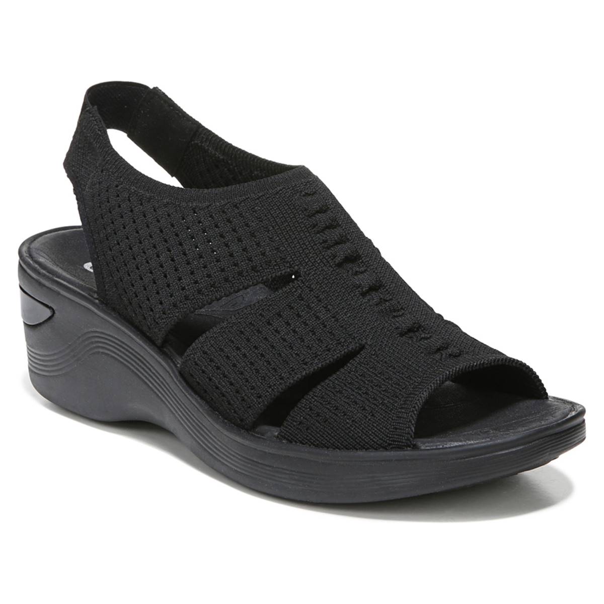 Womens BZees Double Up Wedge Sandals - Boscov's