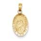 Unisex Gold Classics(tm) 14kt. St. Christopher Medal Pendant - image 1