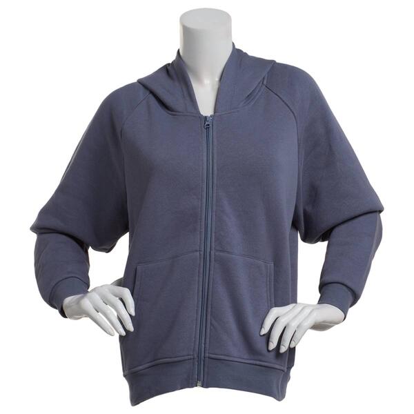 Plus Size Mountain Ridge Fleece Zip Front Hoodie - image 
