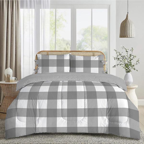 Sabrina Soto Buffalo Check 3pc. Comforter Set with Bows - image 
