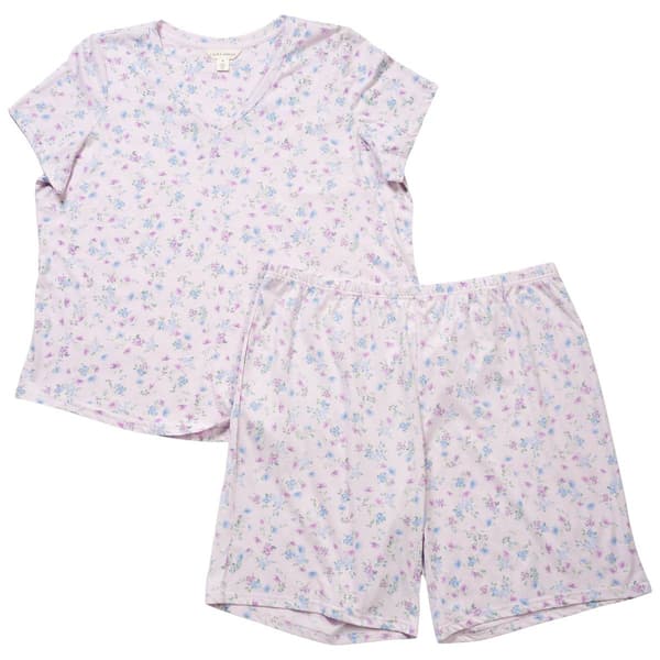 Plus Size Laura Ashley(R) Winding Floral Bermuda Pajama Set - image 