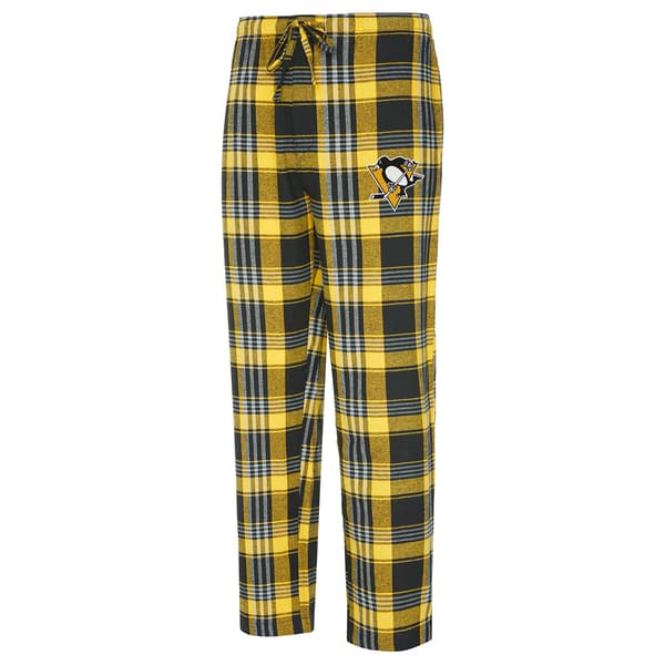 Mens College Concepts NHL Penguins Region Plaid Pajama Pants