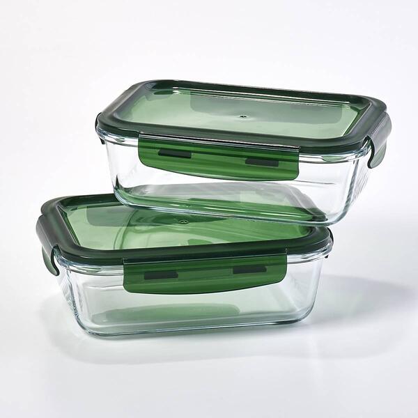Farberware&#40;R&#41; Set of 2 2.35oz. Rectangle Glass Containers - image 