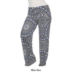 Plus Size White Mark Geometric Print Palazzo Pants
