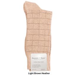 Mens Preswick & Moore Pindot Grid Dress Socks
