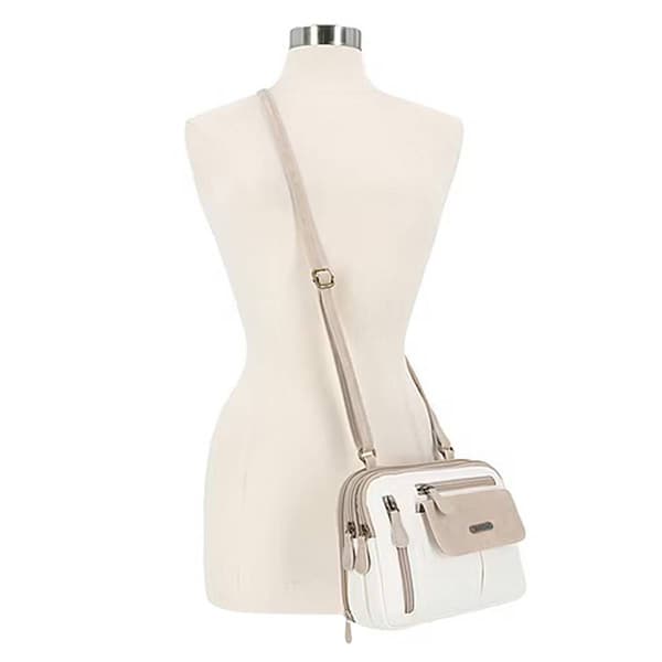 MultiSac Zippy Crossbody - White/Biscotti