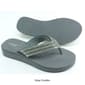 Womens Capelli Faux Leather Rhinestone Trim Flip Flop Sandals - image 4