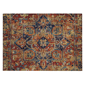 HomeRoots Red Orange & Blue Oriental Non Skid Accent Rug - image 2