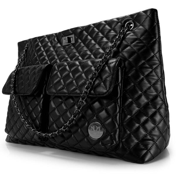 Badgley Mischka Diana Vegan Leather Tote Weekender Travel Bag - image 