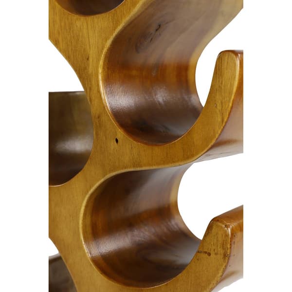 9th & Pike® Natural Acacia Wood Wine Rack Sculpture