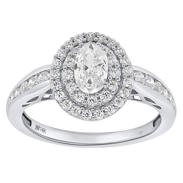 Nova Star&#40;R&#41; White Gold & 1ctw. Lab Grown Diamond Oval Ring