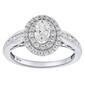 Nova Star&#40;R&#41; White Gold & 1ctw. Lab Grown Diamond Oval Ring - image 1