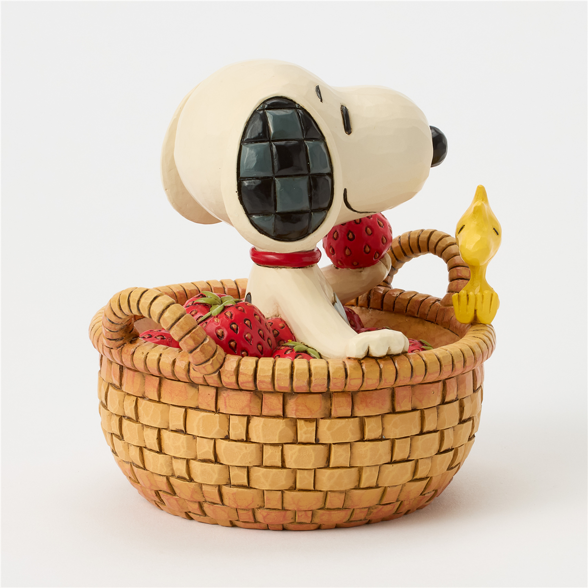Jim Shore Peanuts™ Snoopy in Strawberry Basket Figurine