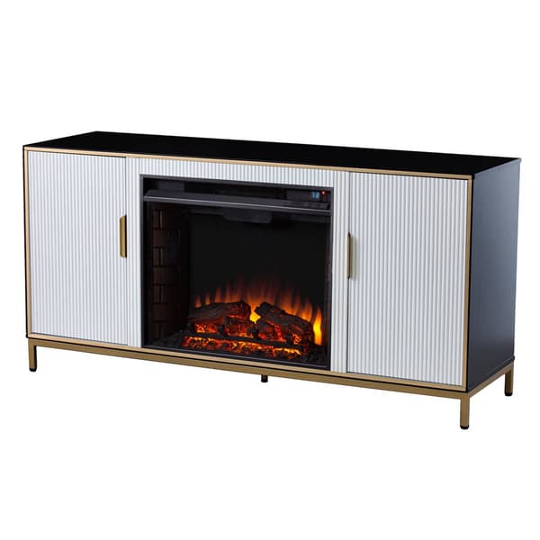 Southern Enterprises Daltaire Electric Fireplace w/ Media Storage